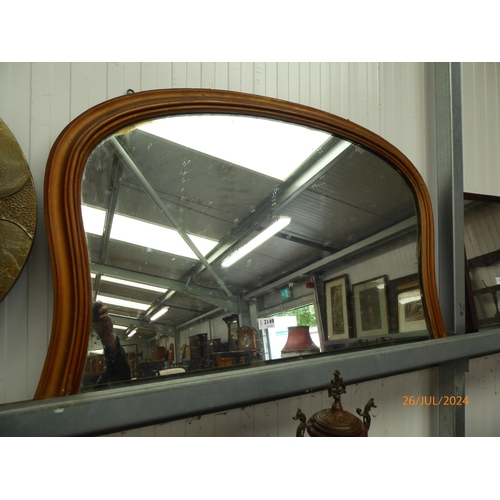 2149 - A Victorian overmantel mirror