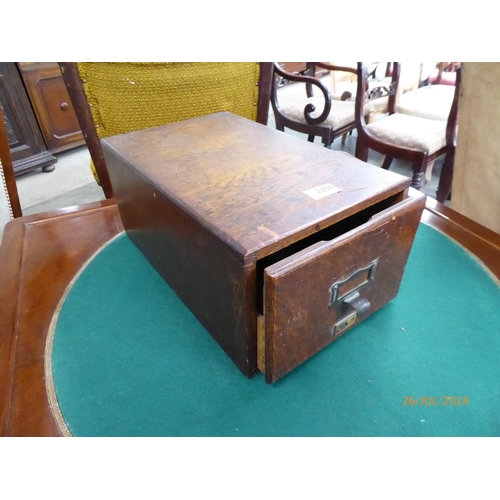 2208 - A 1930's oak Index file unit