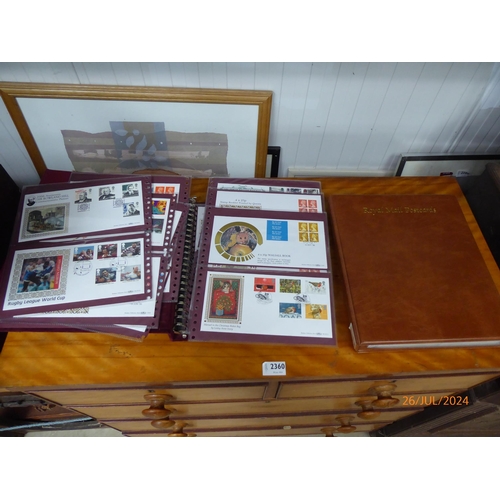 2361 - Three volumes of post card stamps and first day covers