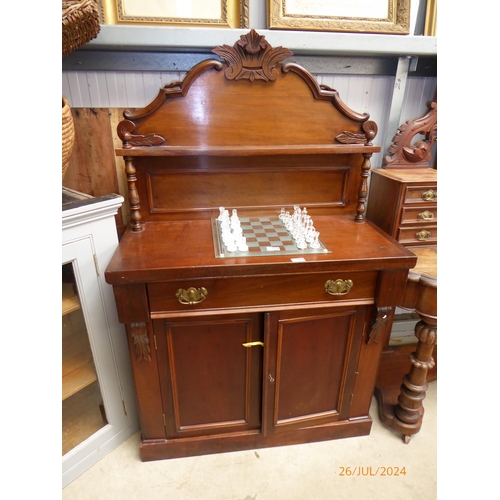 2369 - A late Victorian walnut chiffonier sideboard