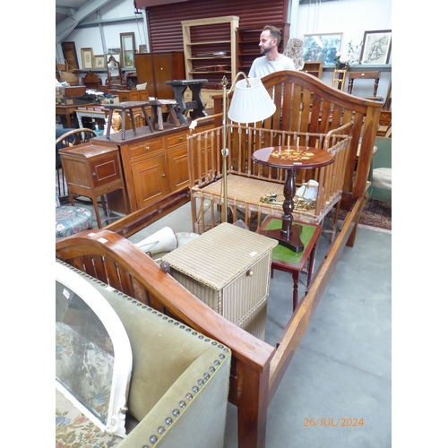 2391 - An eastern hardwood double bed frame