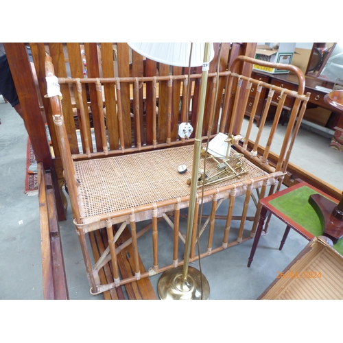 2396 - A vintage canework cot