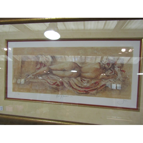 1242 - After Joy Kirton Smith (XX-XXI): Five limited edition prints of nude females, sepia tones, various s... 