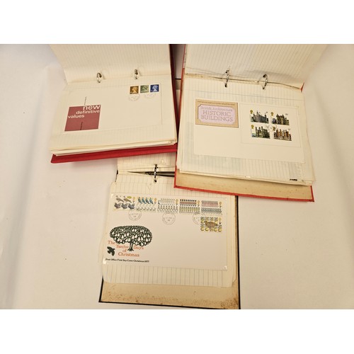 1337 - Three albums containing first day covers, late 1970's and advertising cards of stamps for The Post O... 