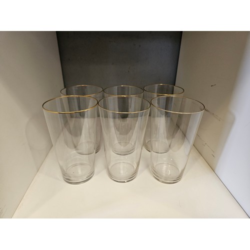 1341 - A set of six Edwardian tumblers