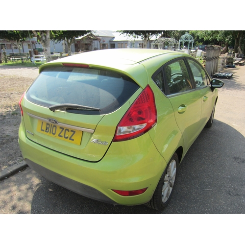 3551 - LB10 ZCZ.  A Ford Fiesta Zetec, manual, 1.4 petrol, green,  89658 miles.  MOT expired 21.07.2024 (id... 