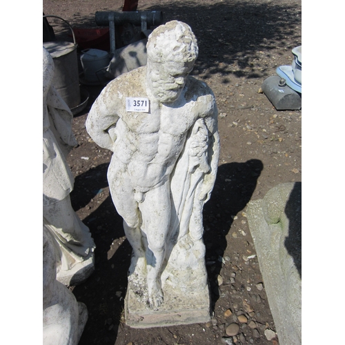 3571 - A composition statue of Hercules