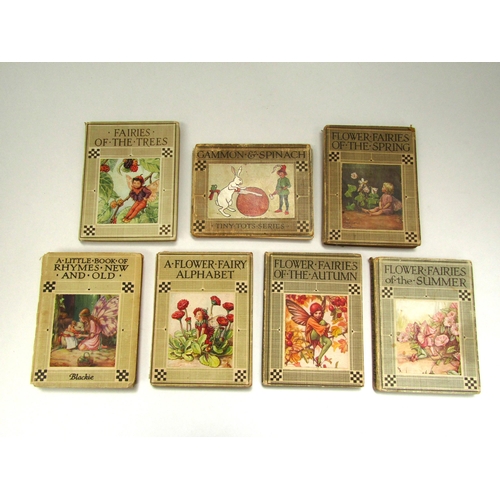 6041 - Cicely Mary Barker, four Flower Fairies volumes and two others published by Blackie and Son,  worn c... 