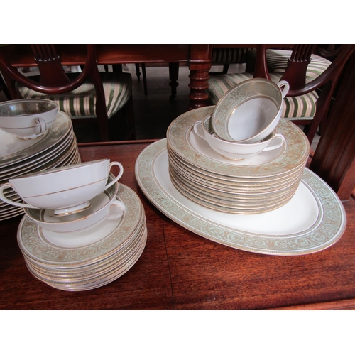 6092 - A part Royal Doulton English Renaissance dinner service with three sizes of plates, bowls, serving p... 