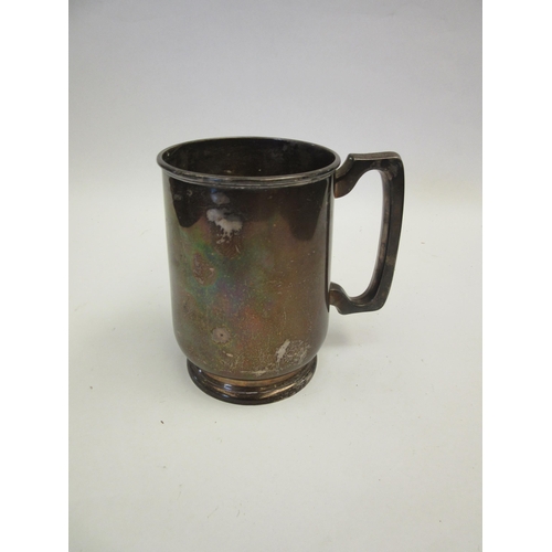 1419 - A Lee & Wigfull silver tankard, Sheffield 1929, 13cm tall