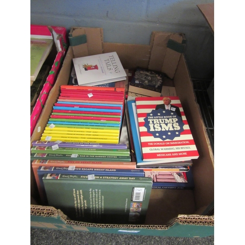 1462 - A box of miscellaneous books to include Ladybird books and Enid Blyton