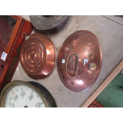 2174 - Two copper warming pans