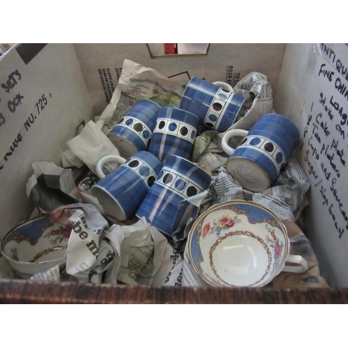 1197 - A set of Cinque Ports Pottery coffee cups and saucers and Hammersley tea cups and saucers