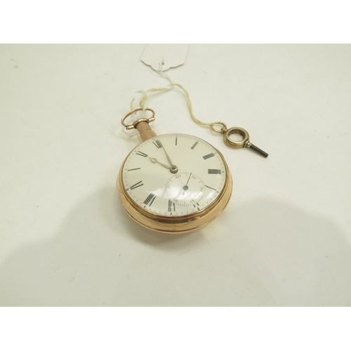 6701 - An early 19th Century 18ct gold Allam & Caithness dumb hour repeating pocket watch, movement numbere... 