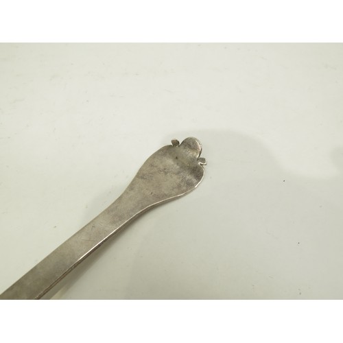 6695 - A 17th Century Norwich silver spoon by James Daniel dated 1691 with clear struck marks, terminal wit... 