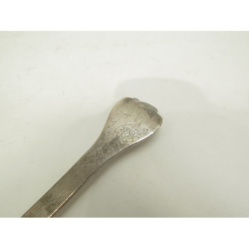 6695 - A 17th Century Norwich silver spoon by James Daniel dated 1691 with clear struck marks, terminal wit... 