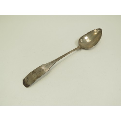 6680 - A Walter Peter silver basting spoon, Dublin 1808, 121g