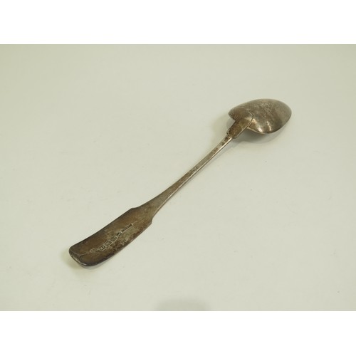 6680 - A Walter Peter silver basting spoon, Dublin 1808, 121g