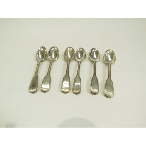 6679 - A set of six William Eley I & William Fearn silver teaspoons, London 1816, 169g