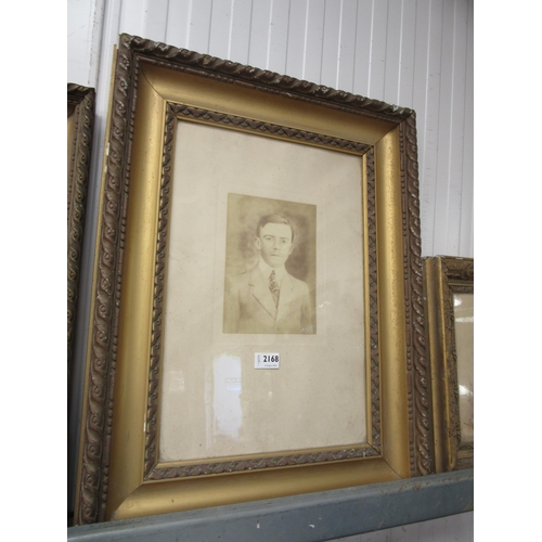 2168 - Two gilt and gesso framed pictures