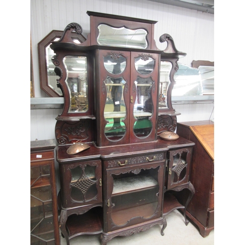 2175 - An Edwardian ebonised credenza