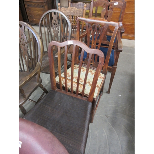 2210 - Two mahogany dining chairs