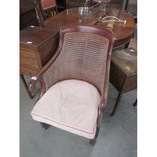 2218 - A 19th Century mahogany Bergere armchair