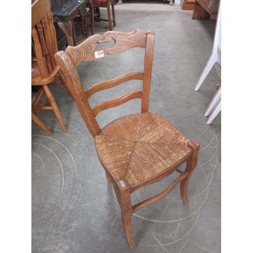 2330 - A 19th Century French ash side chair