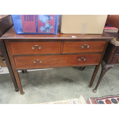 2372 - An Edwardian inlaid mahogany chest of drawers