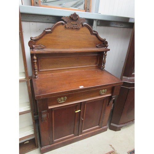 2391 - A late Victorian walnut chiffonier sideboard