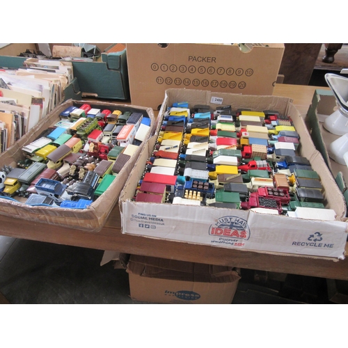 2400 - Two trays of toy cars