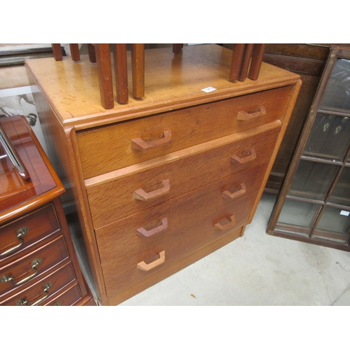 2415 - A 1950's E Gomme secretaire chest of four drawers