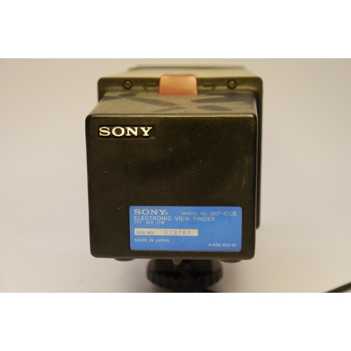 7091 - A Sony DXC-1800P Colour Video Camera Outfit & Sony DXF-40CE B/W Electronic Viewfinder and a Tamron V... 