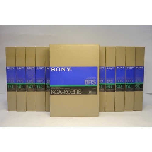 7073 - Fifteen Sony KCA-60BRS/ 2 UC U-MATIC 3/4 Inch Cassette Tapes - New/Blanks