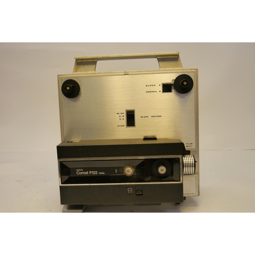 7022 - A Ensign Darkroom Safelight Lamp No.19 & a Boots Comet P122 Super 8 Film Projector (2)