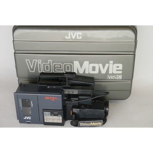 7090 - A cased JVC GR-C2E video camcorder