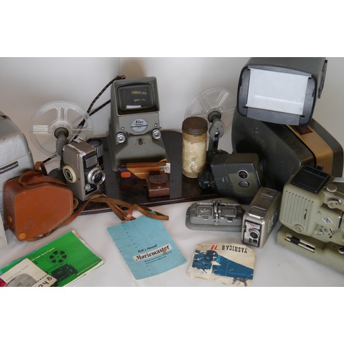 7096 - A large selection of various Super 8 film projectors & cameras including a Bell & Howell Model 635 M... 