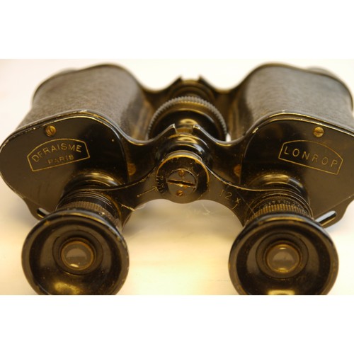 7069 - Five pairs of binoculars including two pairs of Deraisme military binoculars