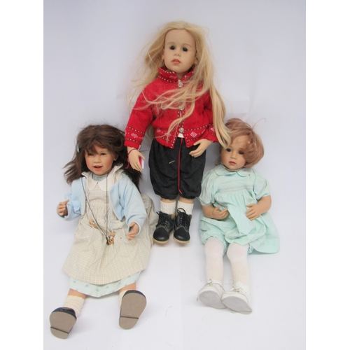 Three Gotz artist dolls designed by Sissel Bjorstadt Skille