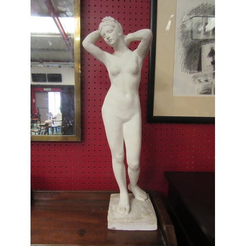 4044 - A plaster figure of a nude lady, 51cm tall