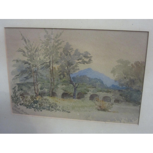 4050 - A watercolour of Flesk Bridge, Killarney, titled lower left, 