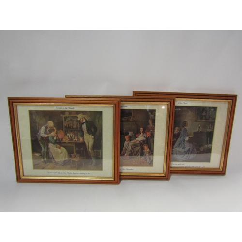 4313 - A set of six prints depicting various Charles Dickens images to include 