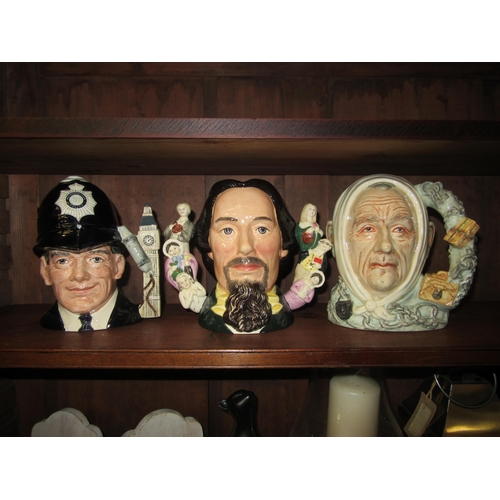 4045 - Three large Royal Doulton character jugs 