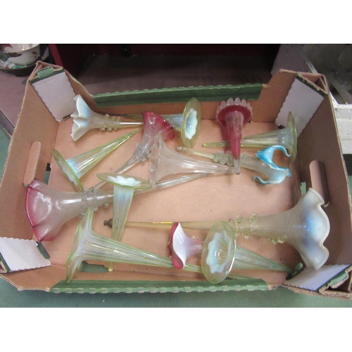 4274 - Three boxes of various epergne trumpets and stands