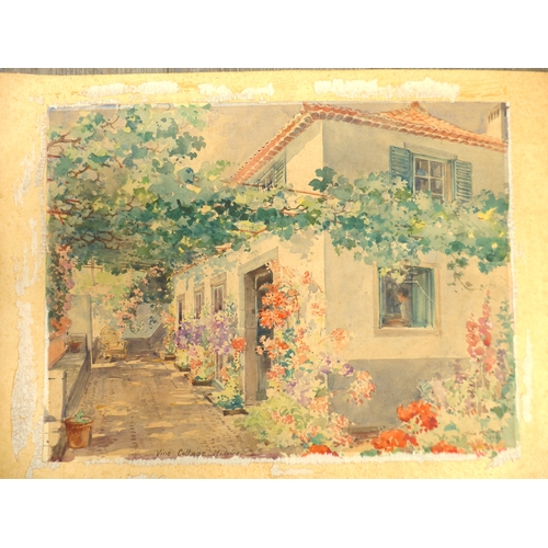 7005 - Four early 20th Century unframed watercolours to include - WILLIAM BROCK (1874-1953) Shepherd and do... 