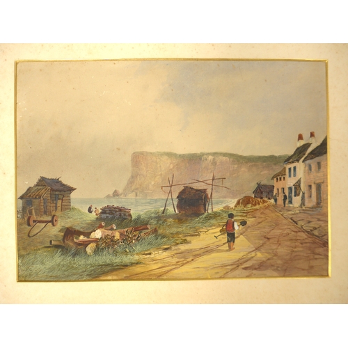 7006 - A collection of unframed 19th and early 20th Century watercolours, some mounted, artists include Edw... 