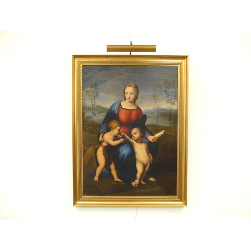 7050 - A 19th Century copy of the 'Madonna of the Goldfinch' (Madonna del Cardellino) after Raphael Sanzio,... 