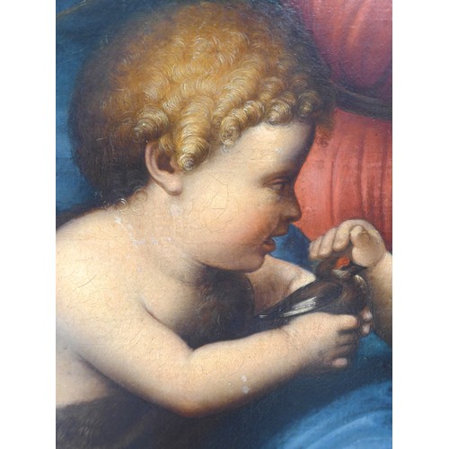 7050 - A 19th Century copy of the 'Madonna of the Goldfinch' (Madonna del Cardellino) after Raphael Sanzio,... 