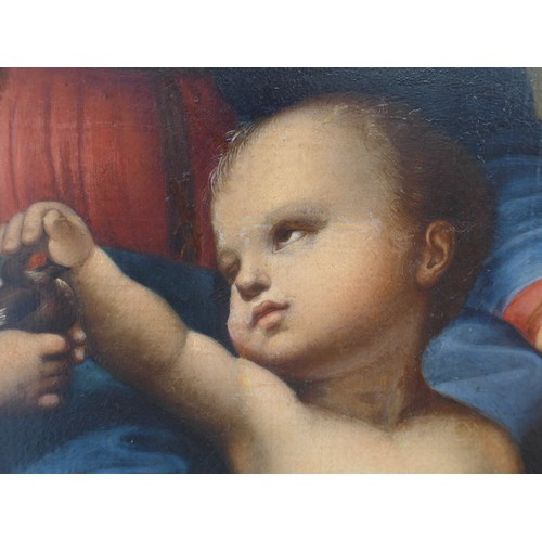 7050 - A 19th Century copy of the 'Madonna of the Goldfinch' (Madonna del Cardellino) after Raphael Sanzio,... 