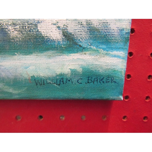 1034 - WILLIAM C. BAKER: An acrylic on canvas titled 